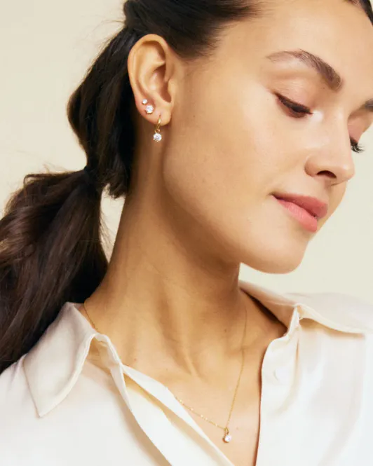 Hovedbilde Crown Studs Gold