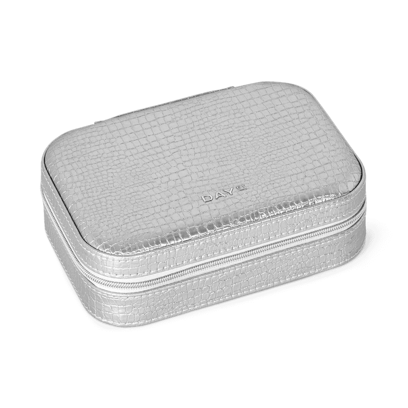 Day Croc Jewelry Zip Box Silver