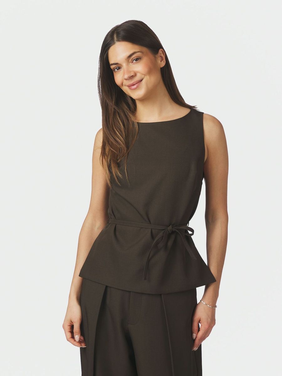 Nassa Structure Top Dark Brown