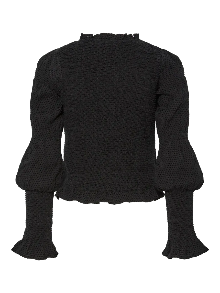 YasPira Smock Top Black