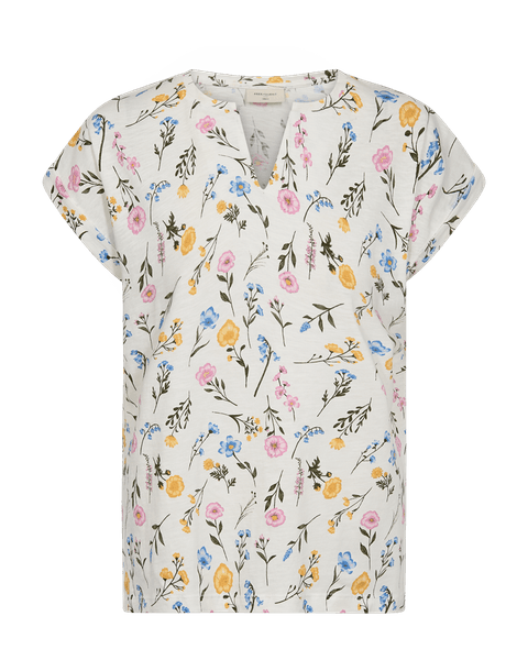 Hovedbilde Viva Tee Print Offwhite W Golden Haze