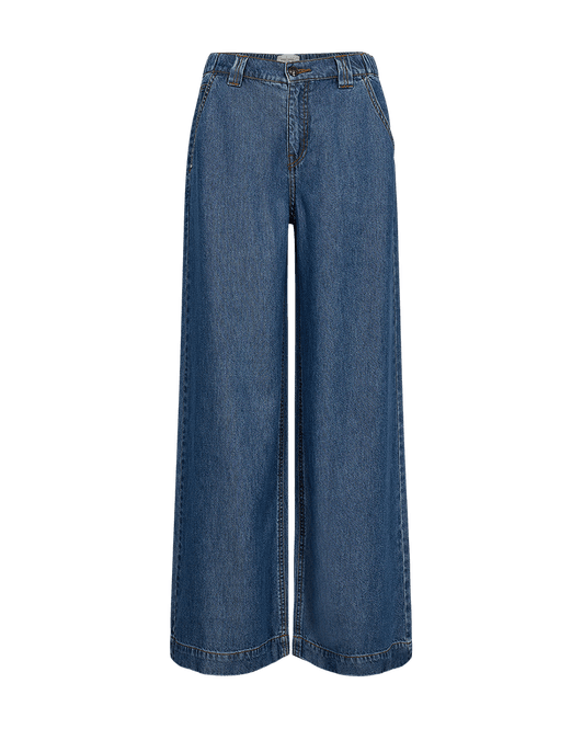 Hovedbilde Milo Pants Full Length Wide Leg Medium Blue Denim