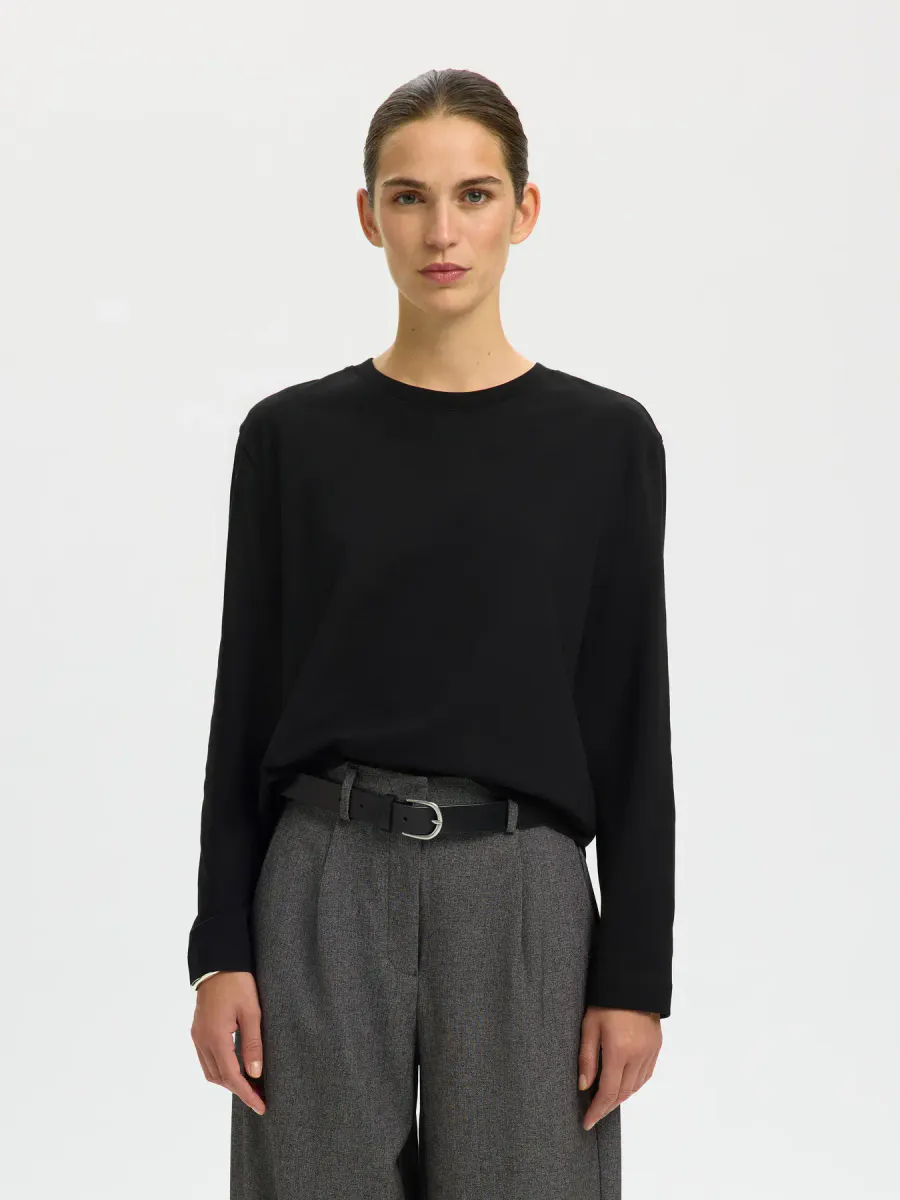 SlfBoxy Longsleeve Black