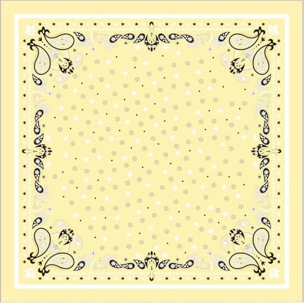 Hovedbilde Bandana Paisley Lys Gul