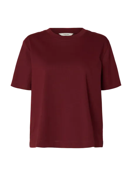 Hovedbilde SlfEssential Boxy Tee Tawny Port