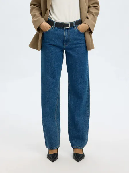 Hovedbilde SlwStraight Bea-Kori Jeans Medium Blue
