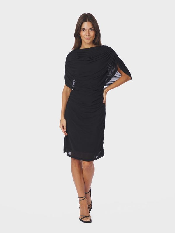 Mottuna Drapy Mesh Dress Black